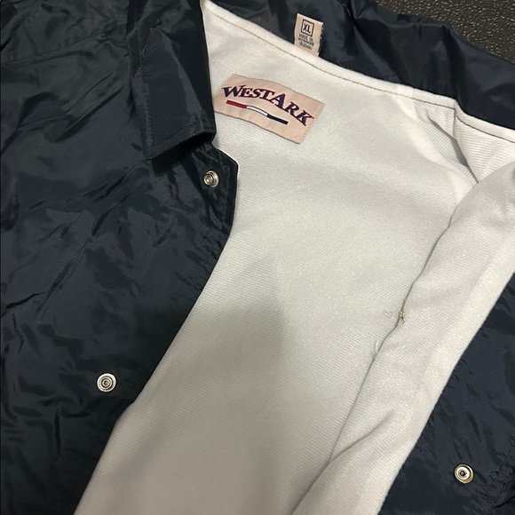 Forensics Vintage Navy Blue Windbreaker Jacket size XL - Picture 4 of 11